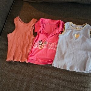 Disney Minnie Mouse Pink and Blue Kids Polo Set